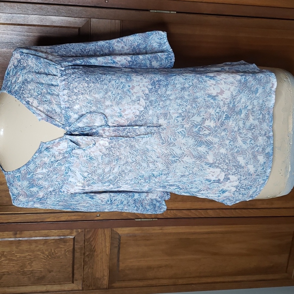 Mudd 3/4 Sleeve Lightweight Sheer Blouse Top Sz Small